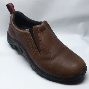 Merrell youth slip on leather Moc